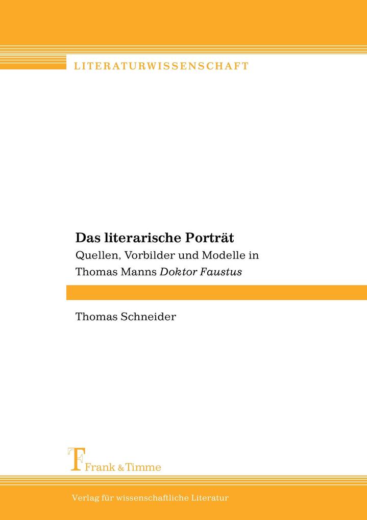 Das literarische Porträt