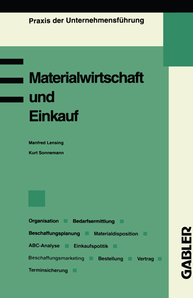 Materialwirtschaft und Einkauf - Manfred Lensing/ Kurt Sonnemann