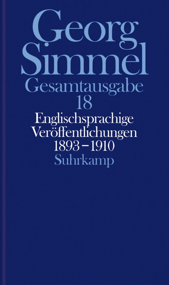 Englischsprachige Veröffentlichungen 1893-1910