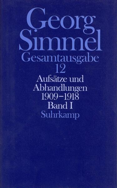 Aufsätze und Abhandlungen 1909-1918.Tl.1