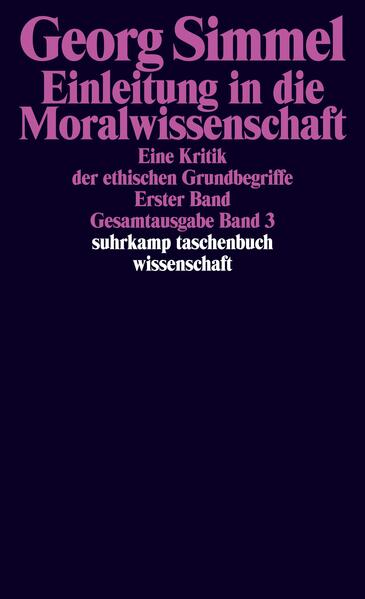 Einleitung in die Moralwissenschaft. Bd.1