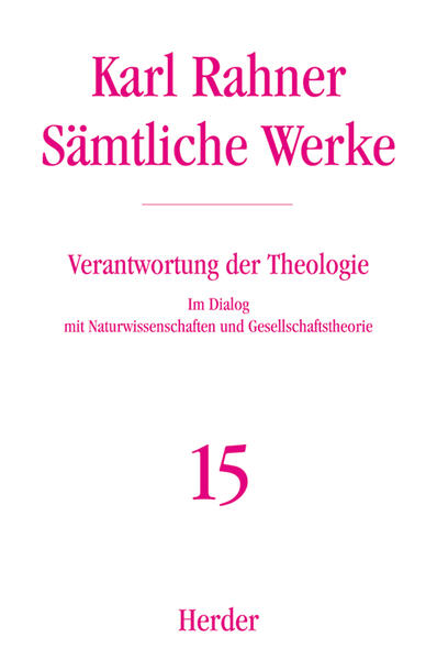 Karl Rahner Sämtliche Werke