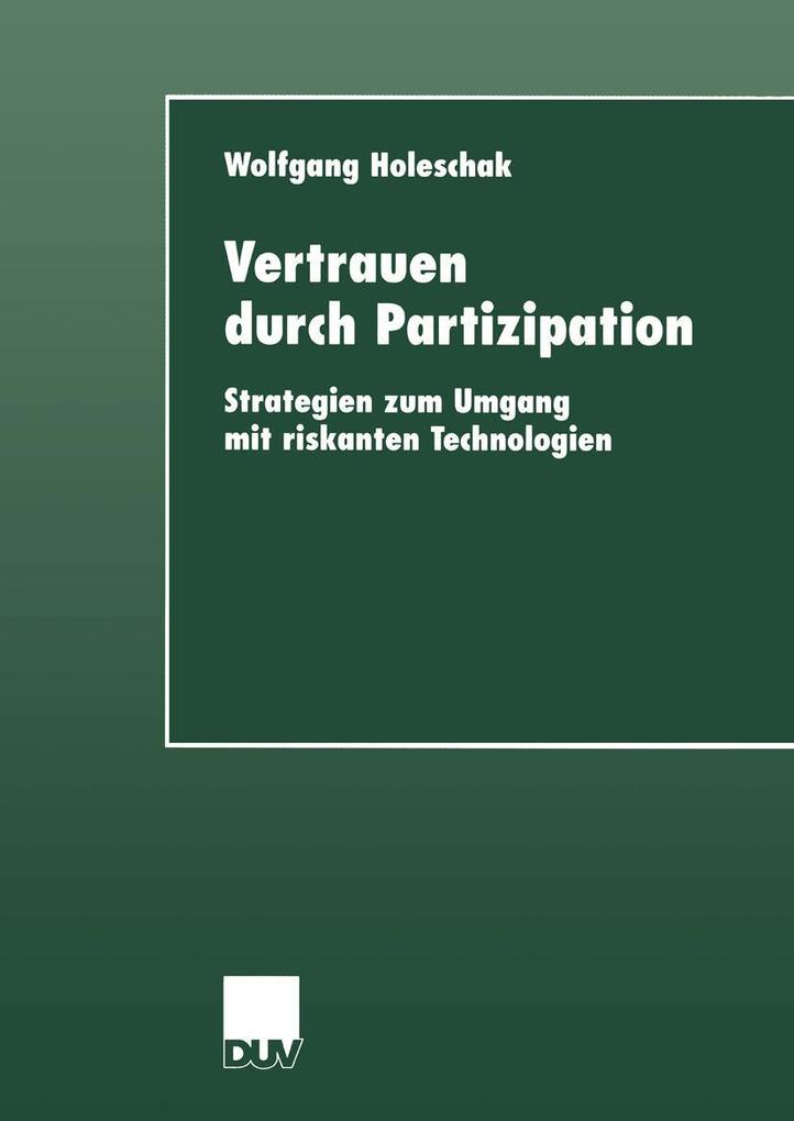 Vertrauen durch Partizipation
