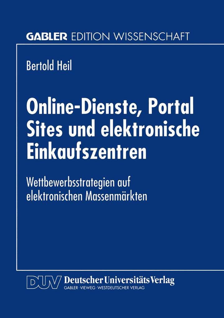 Online-Dienste Portal Sites und elektronische Einkaufszentren