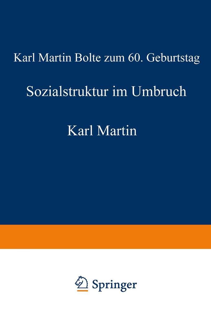 Sozialstruktur im Umbruch