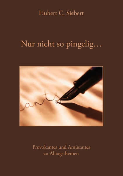 Nur nicht so pingelig ...