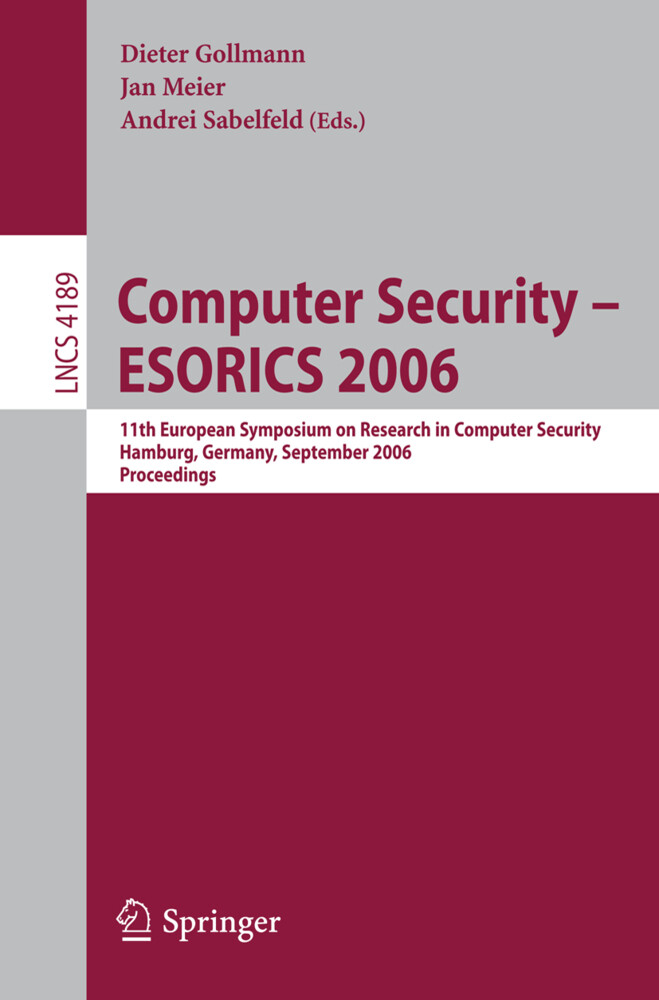 Computer Security ESORICS 2006