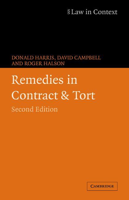 Remedies in Contract and Tort