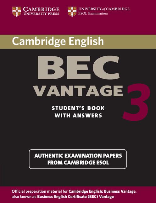Cambridge Bec Vantage 3 Student‘s Book with Answers