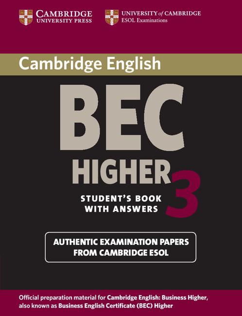 Cambridge Bec Higher 3 Student‘s Book with Answers
