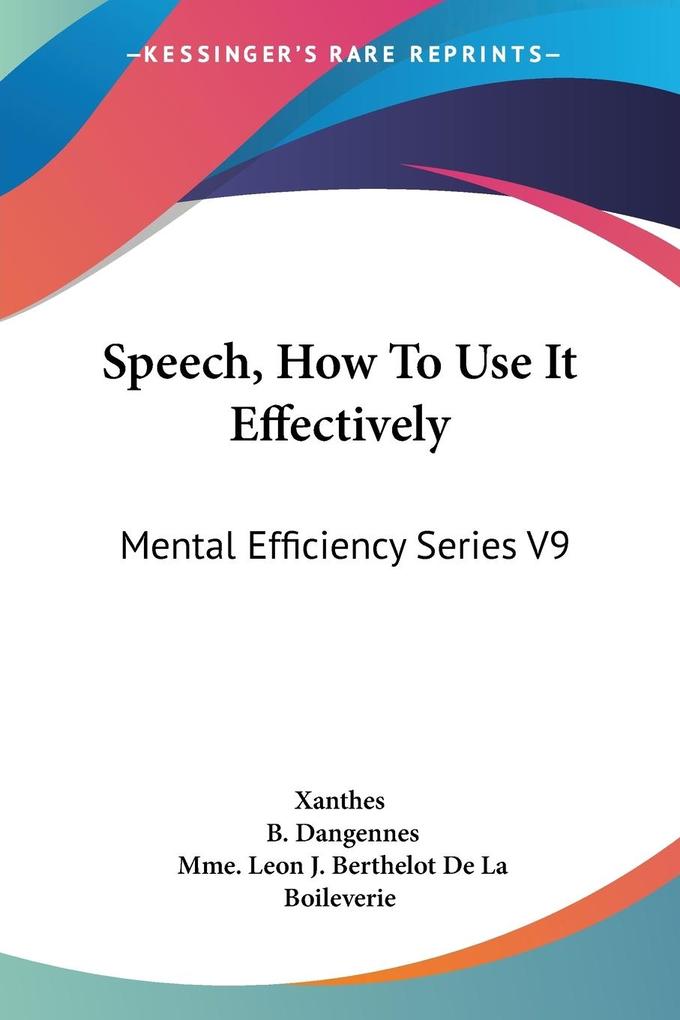 Speech How To Use It Effectively