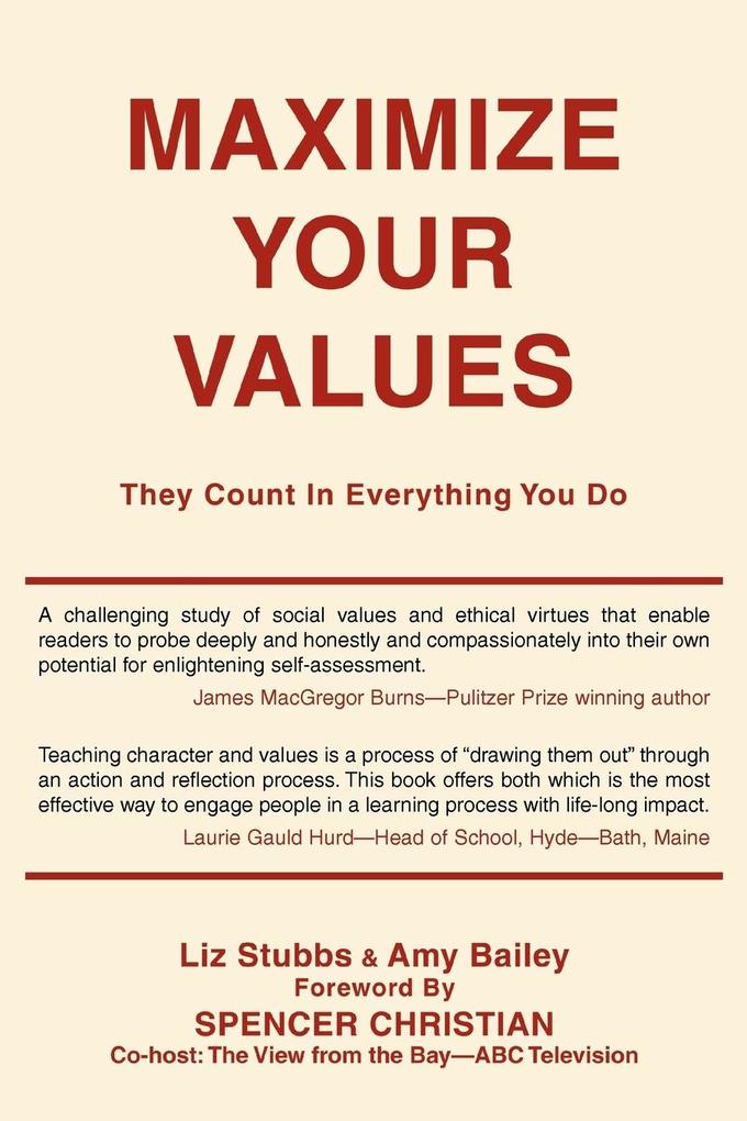 Maximize Your Values - Amy Bailey/ Liz Stubbs