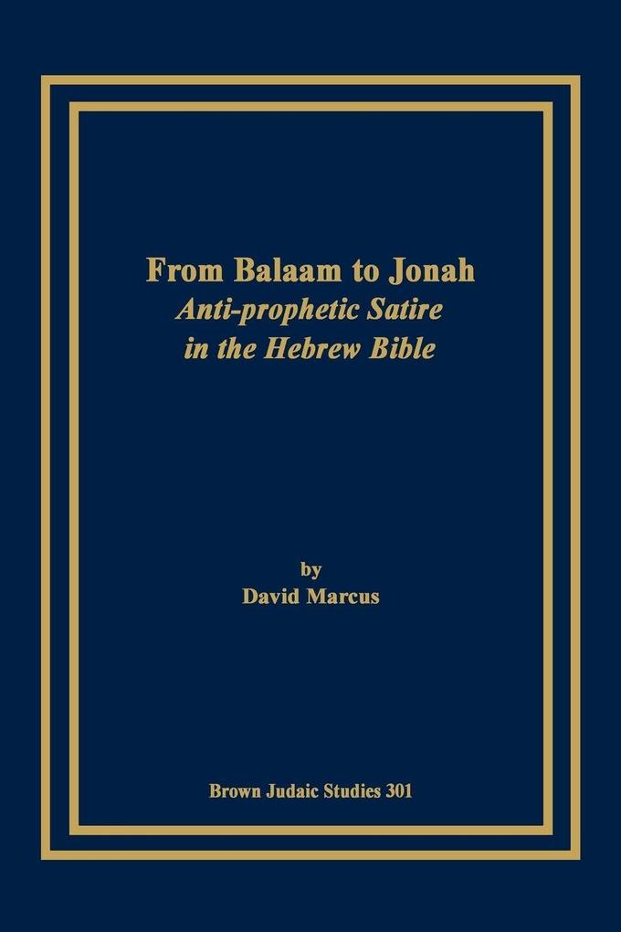 From Balaam to Jonah