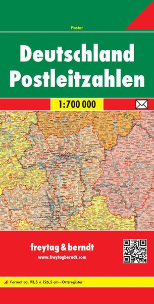freytag & berndt Deutschland Postleitzahlen 1:700.000