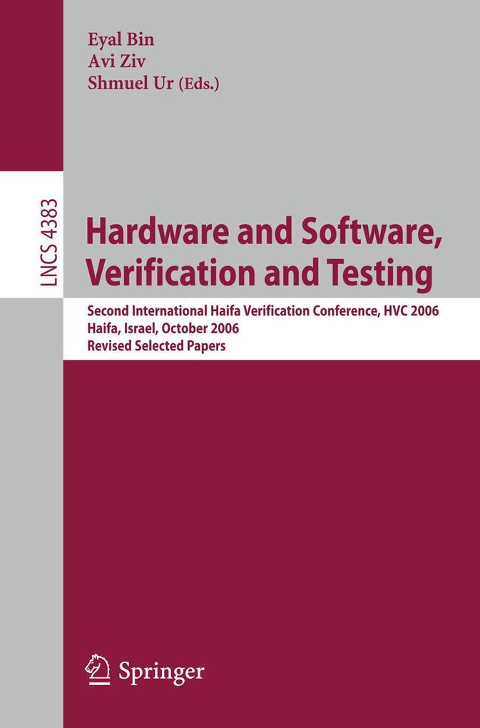 Hardware and Software Verification and Testing