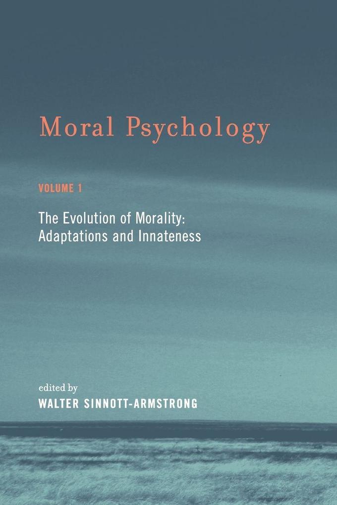 Moral Psychology Volume 1