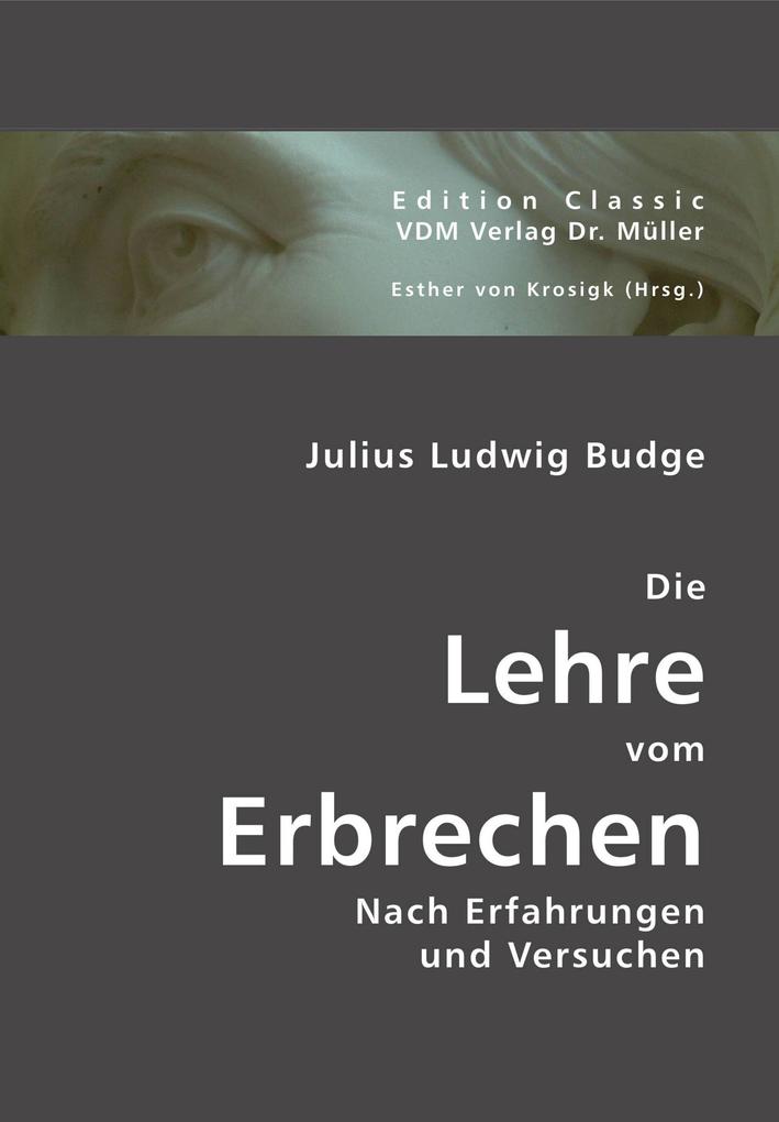 Die Lehre vom Erbrechen