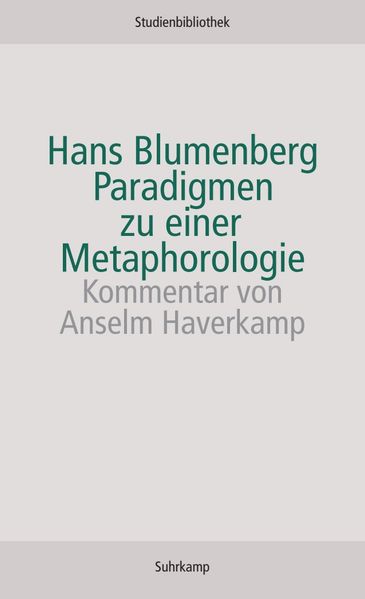 Hans Blumenberg: Paradigmen zu einer Metaphorologie - Taschenbuch - Bild 4