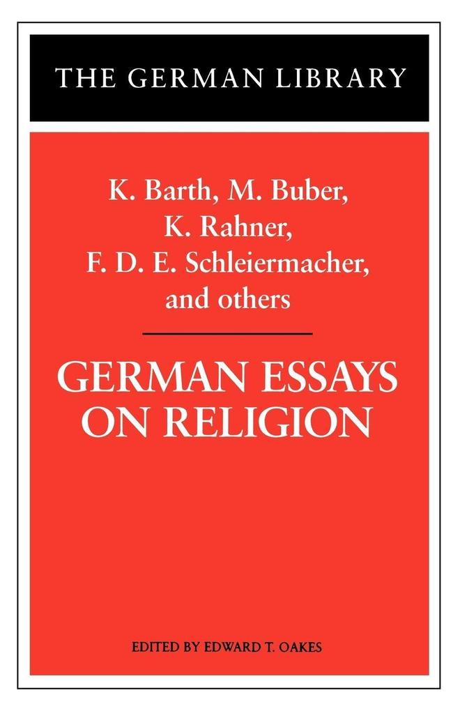 German Essays on Religion