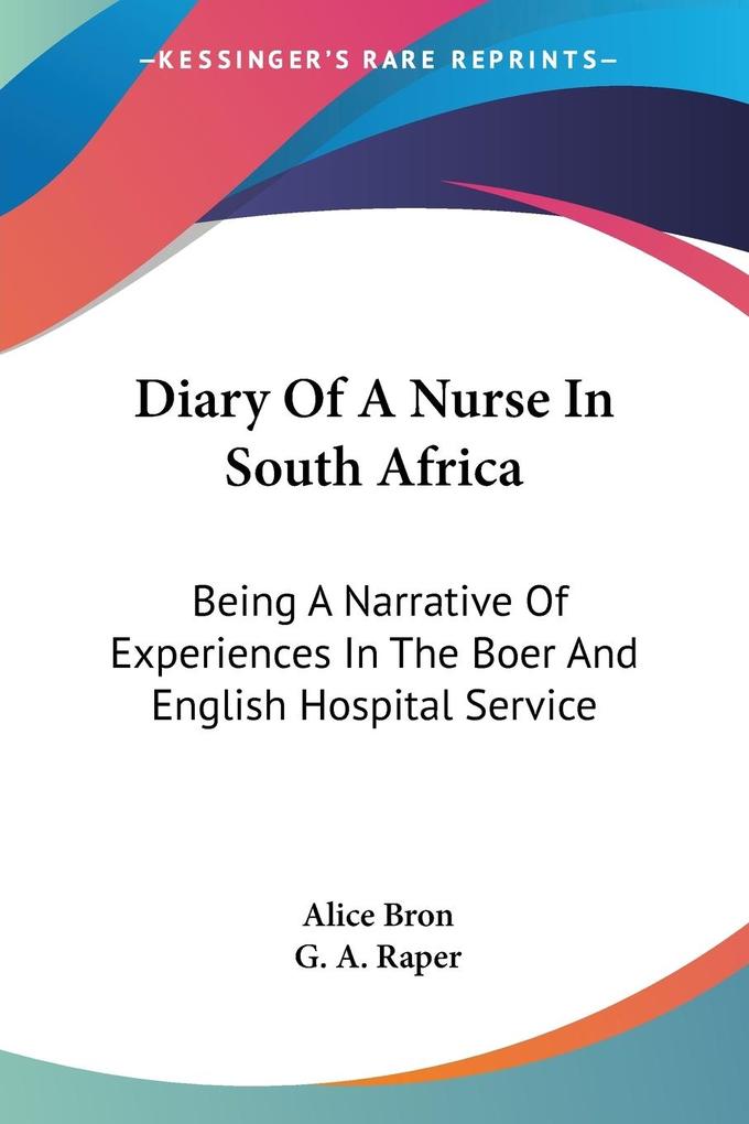 Diary Of A Nurse In South Africa