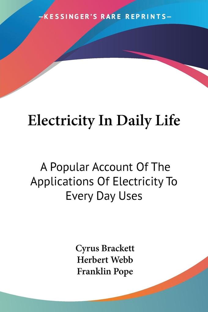 Electricity In Daily Life