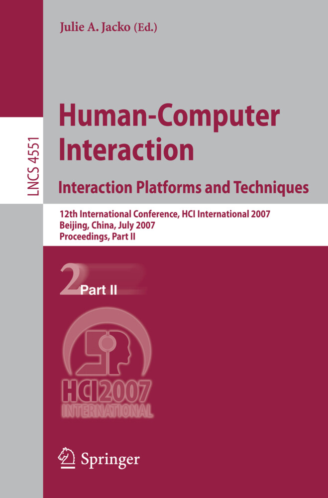 Human-Computer Interaction. Interaction Platforms and Techniques
