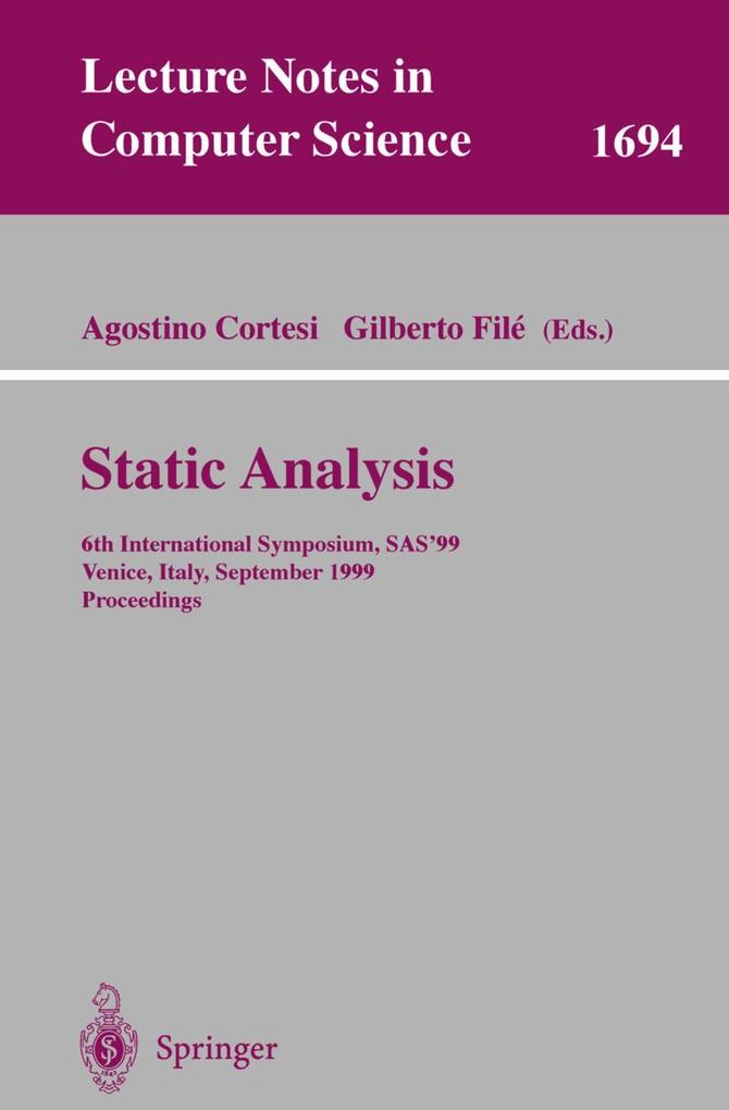 Static Analysis - Agostino Cortesi/ Gilberto File