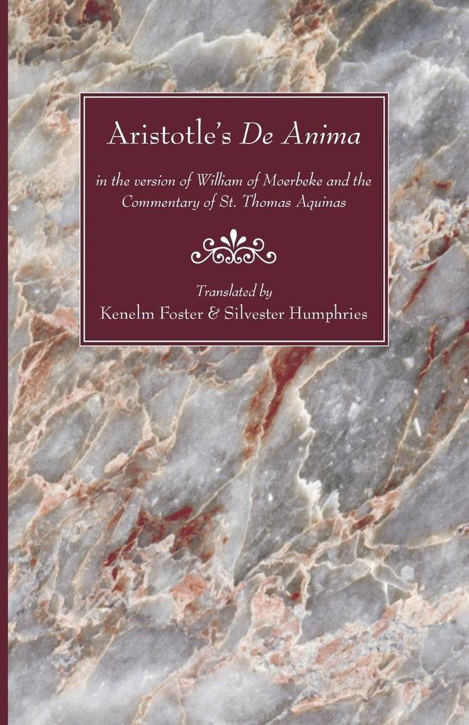 Aristotle‘s De Anima