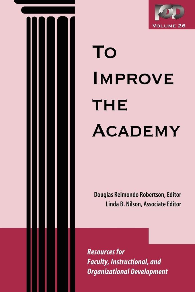 To Improve Academy Vol 26 - Robertson/ Nilson