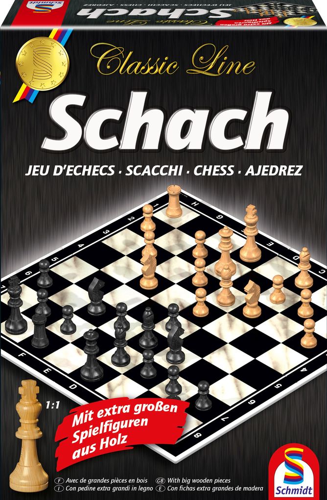 Schmidt Spiele - Classic Line Schach mit extra großen Spielfiguren