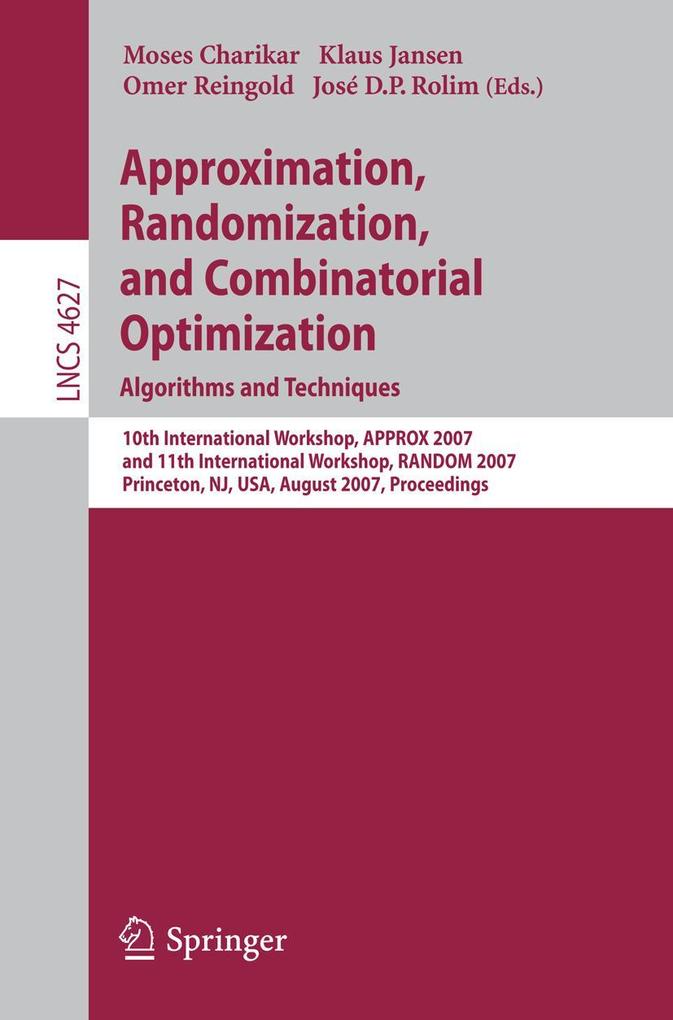 Approximation Randomization and Combinatorial Optimization. Algorithms and Techniques