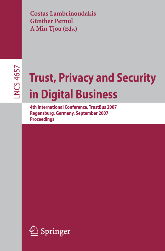 Trust Privacy and Security in Digital Business