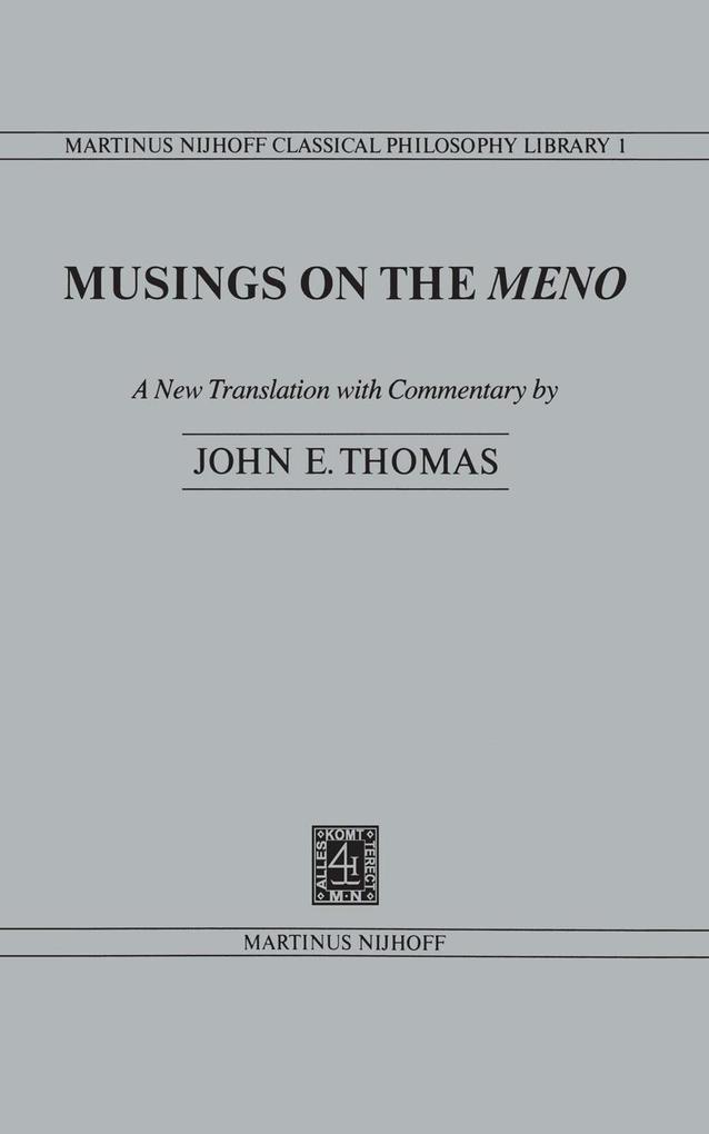 Musings on the Meno