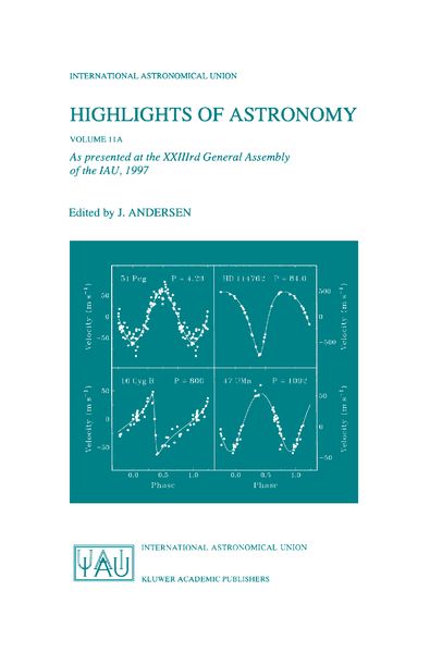 Highlights of Astronomy Volume 11A