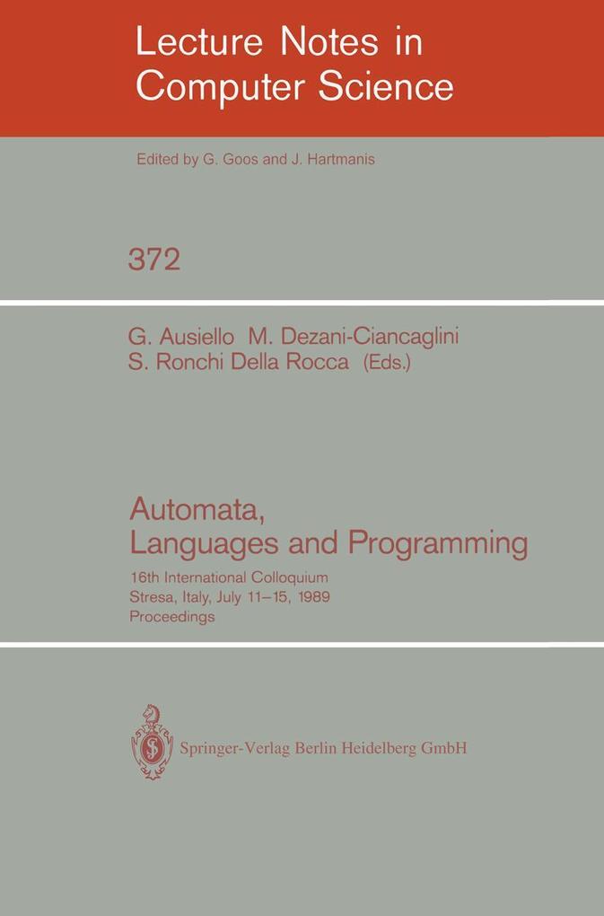 Automata Languages and Programming