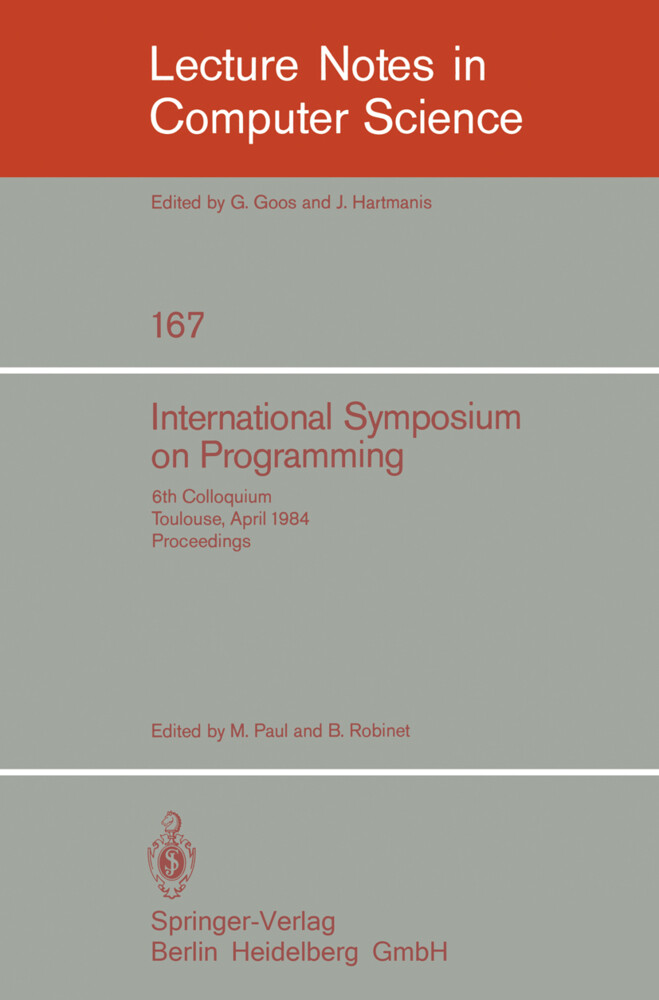 International Symposium on Programming - M. Paul/ B. Robinet