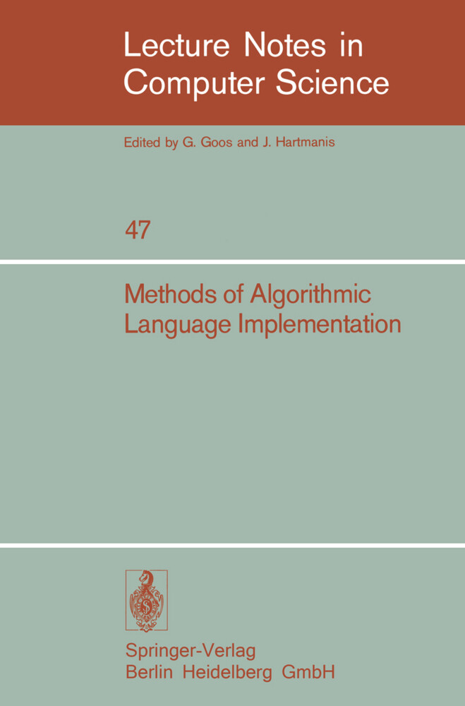 Methods of Algorithmic Language Implementation