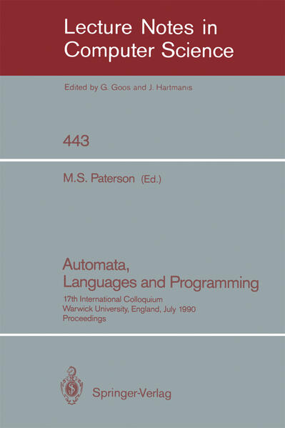 Automata Languages and Programming - Michael Paterson