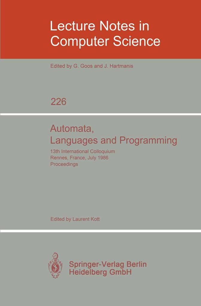Automata Languages and Programming