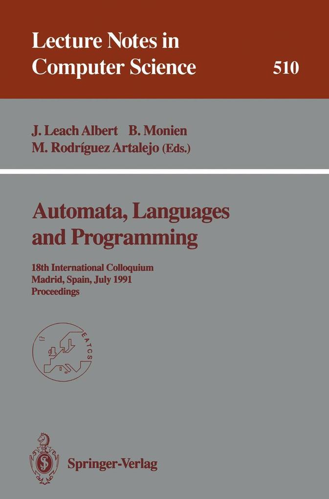 Automata Languages and Programming