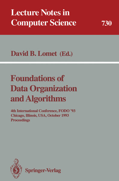 Foundations of Data Organization and Algorithms - David B. Lomet