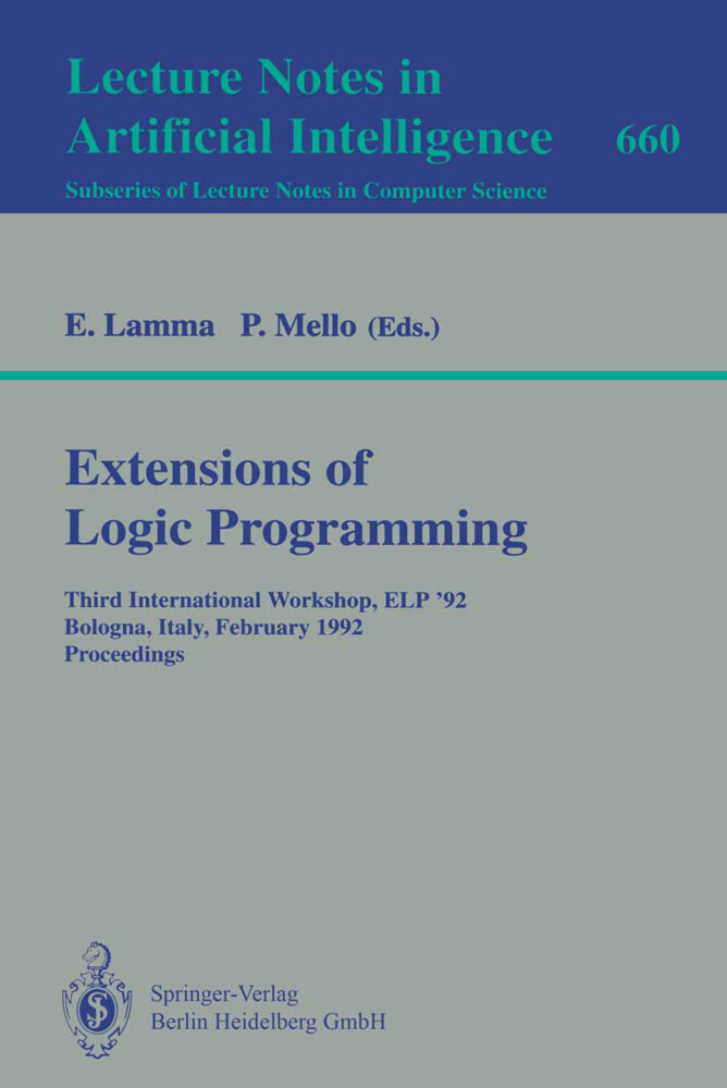 Extensions of Logic Programming - Evelina Lamma/ Paola Mello