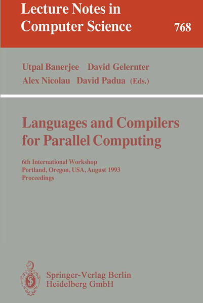 Languages and Compilers for Parallel Computing - Utpal Banerjee/ David Gelernter/ Alex Nicolau