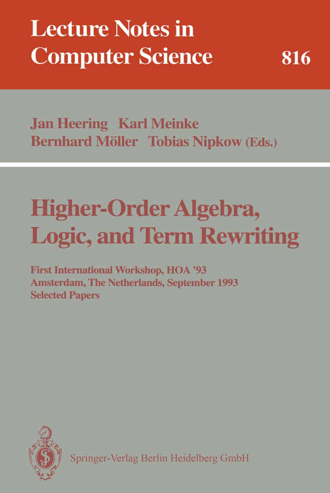 Higher-Order Algebra Logic and Term Rewriting