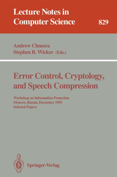 Error Control Cryptology and Speech Compression
