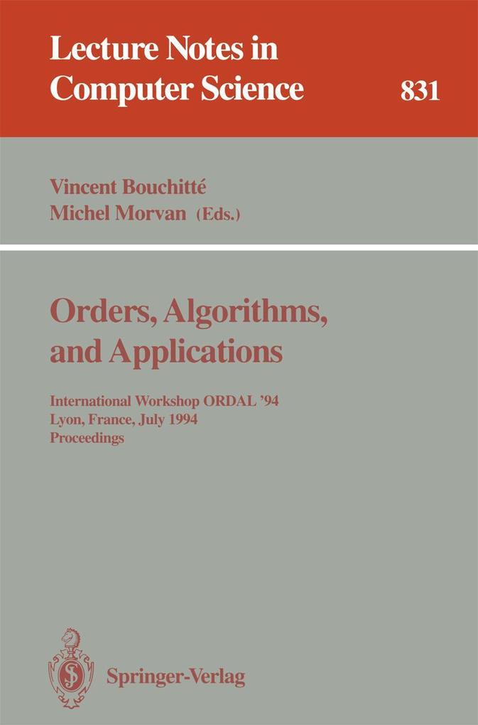 Orders Algorithms and Applications