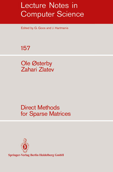 Direct Methods for Sparse Matrices - O. Osterby/ Z. Zlatev