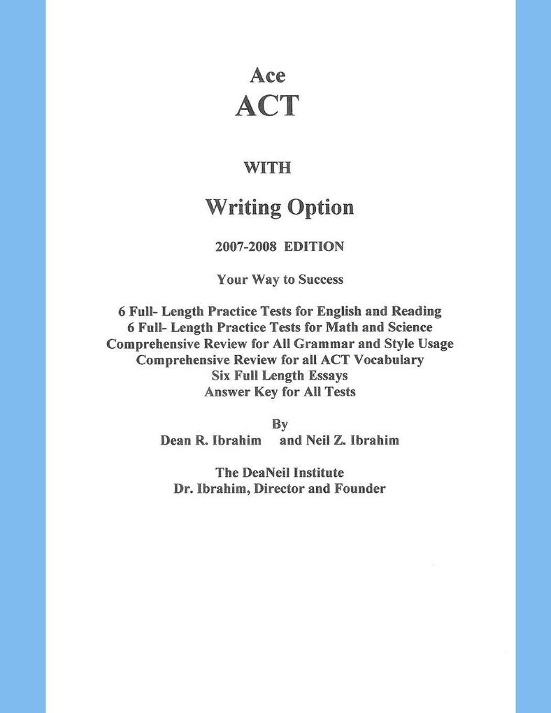 Ace ACT with Writing Option