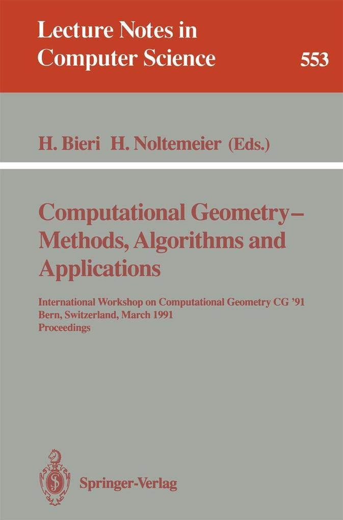 Computational Geometry - Methods Algorithms and Applications