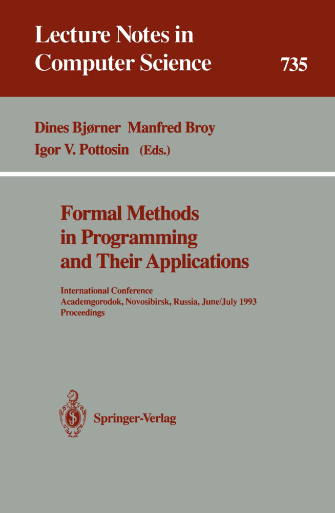 Formal Methods in Programming and Their Applications - Dines Bjorner/ Manfred Broy/ Igor V. Pottosin